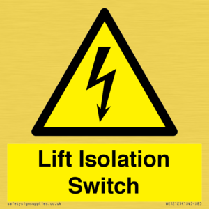 Lift Isolation Switch